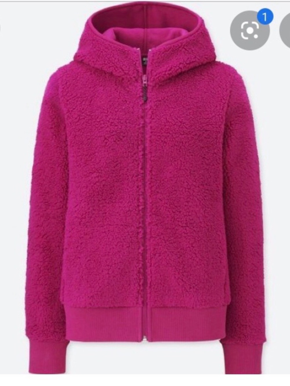 Uniqlo Wind Proof Pink fleece hoodie